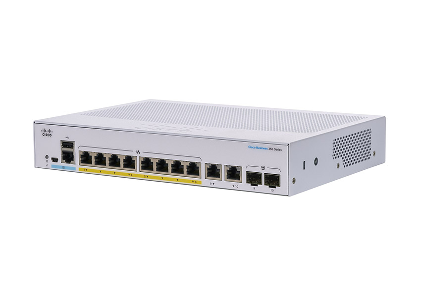 You Recently Viewed Cisco CBS350-8P-E-2G-UK 8-Port L3 GE Managed PoE Switch Image